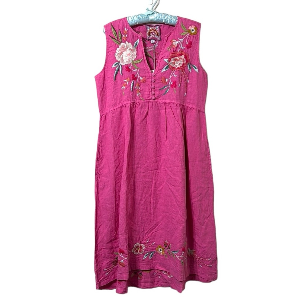 Johnny Was Joya Linen Tank Dress Size Small